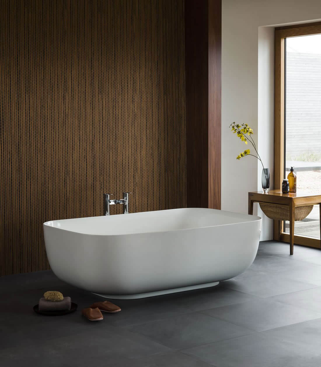 Clearwater Duo ClearStone 1550 x 950mm Freestanding Bath