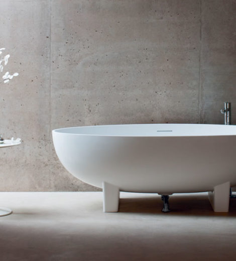Clearwater Lacrima Natural Stone 1690 x 800mm Freestanding Bath