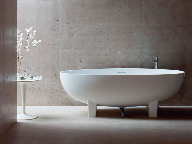 Clearwater Lacrima Natural Stone 1690 x 800mm Freestanding Bath
