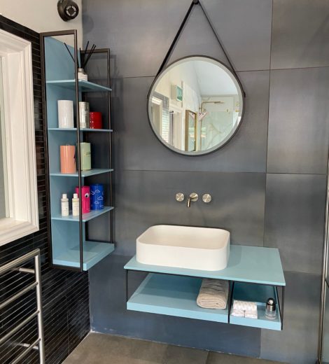 *Ex-display* Fiora Sen basin washstand frame & tall storage unit